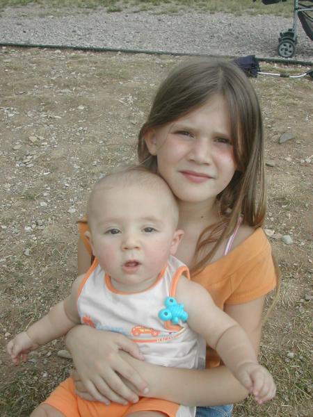 Ma fille Kassandra et mon fils Kyliann